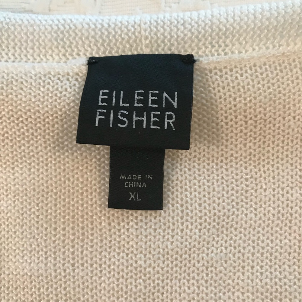 Eileen Fisher Linen Cardigan XL - Picture 4 of 5